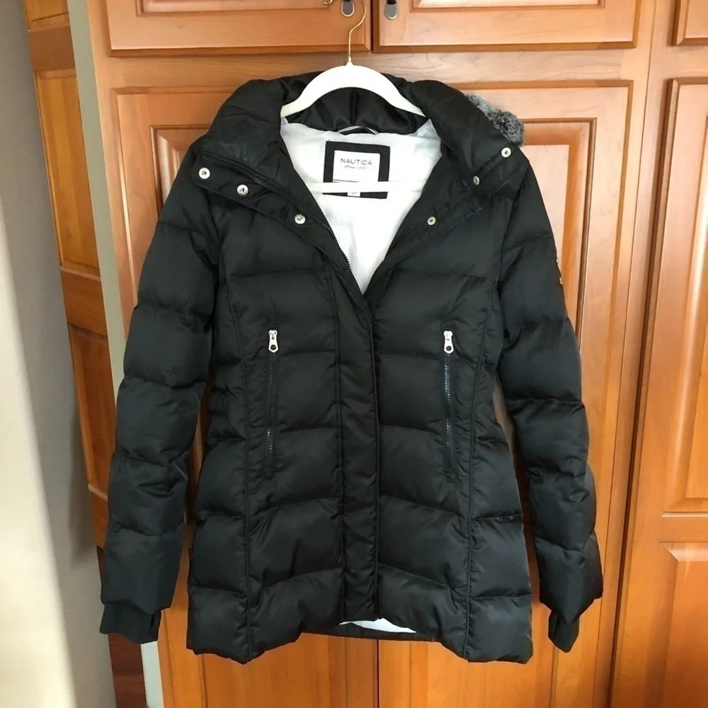 Nautica Hooded Puffer Coat - Picture 4 of 11